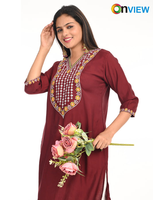 ONVIEW | 1424 | ROMAN SILK EMBROIDERY WITH BORDER