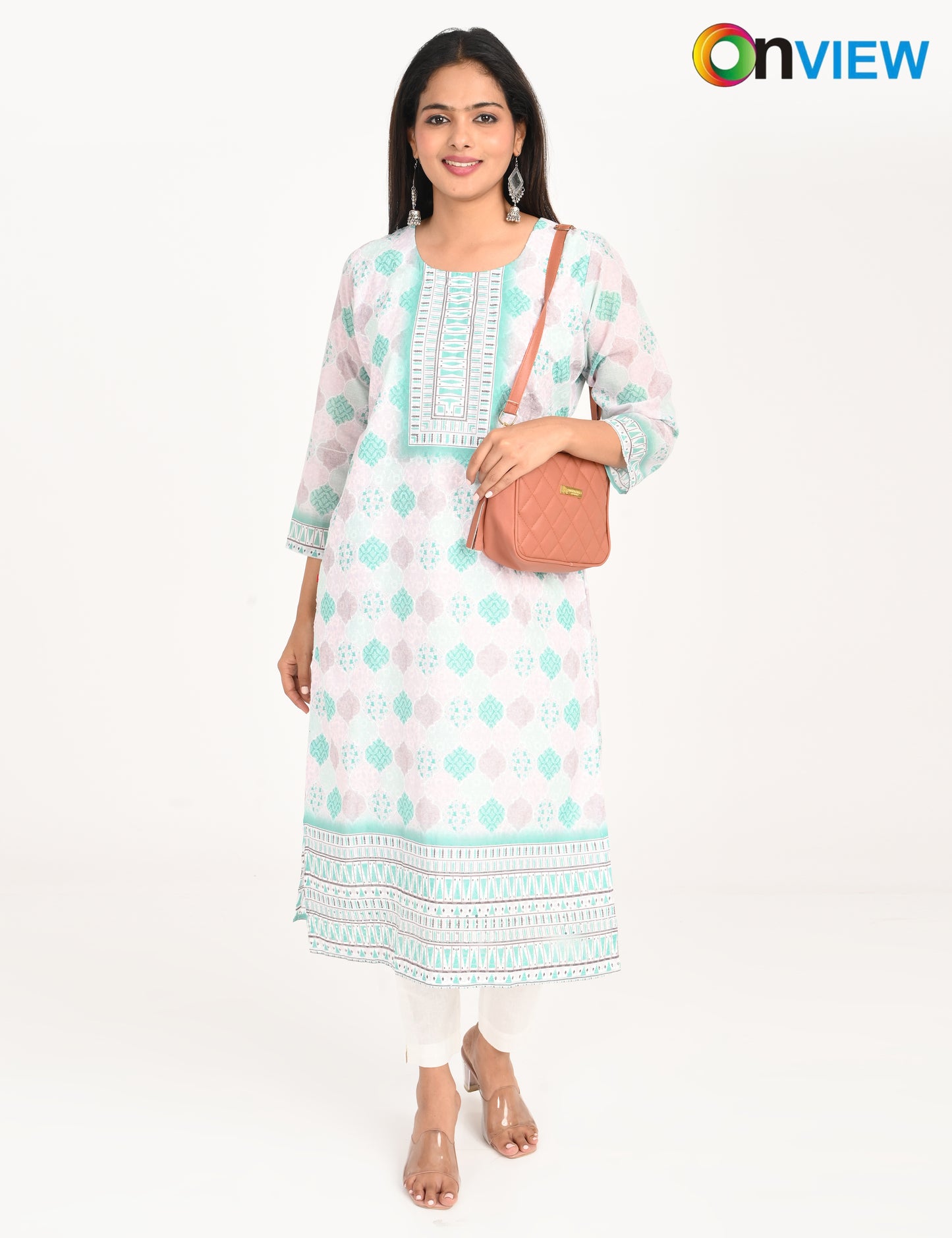 ONVIEW | 527 | COTTON CHIKANKARI WORK WITH DIGITAL PRINT