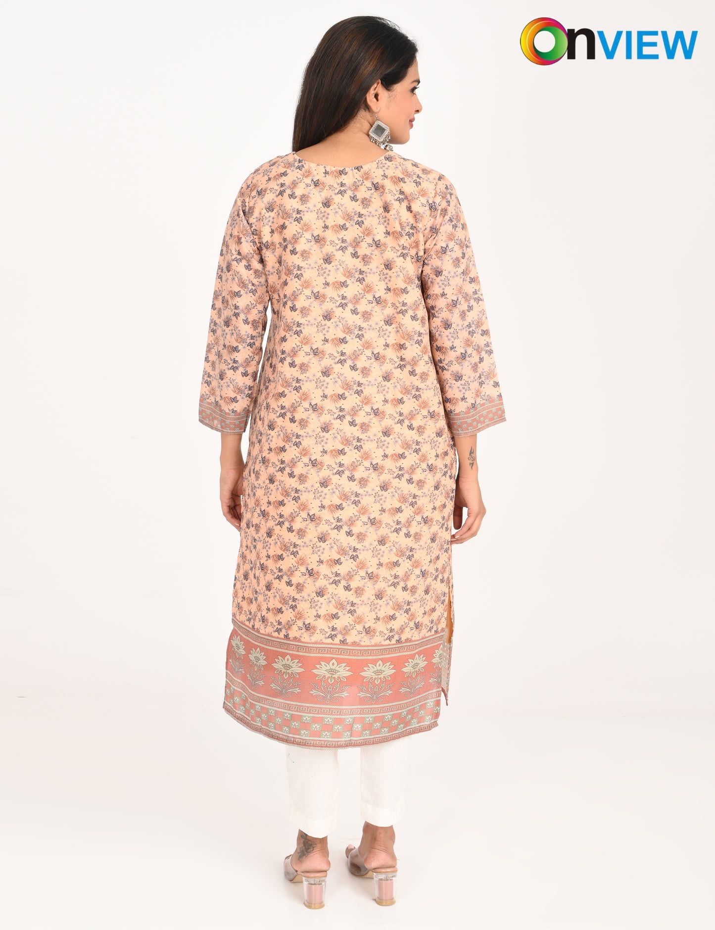 ONVIEW | 546 | COTTON CHIKANKARI WORK WITH DIGITAL PRINT