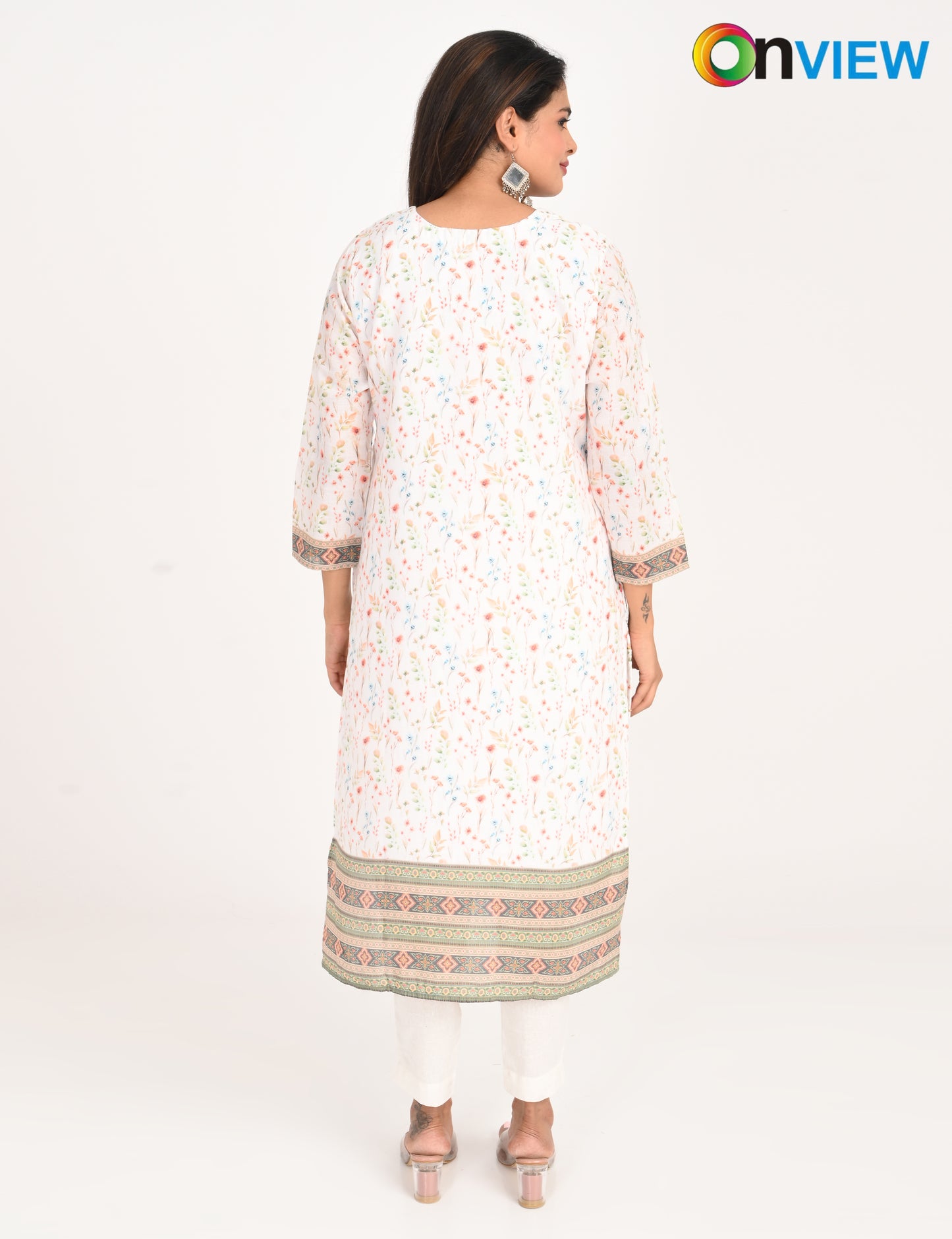 ONVIEW | 550 | COTTON CHIKANKARI WORK WITH DIGITAL PRINT