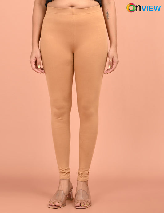 ONVIEW | 004 | Fawn Cotton Lycra Ankle Length Legging 220gsm`
