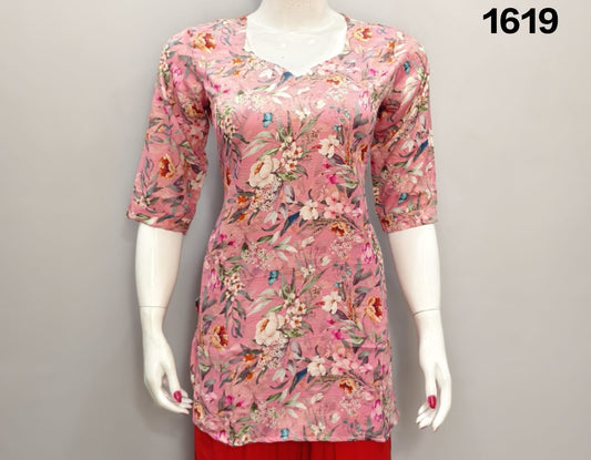 ONVIEW | 1619 | TRENDY RAYON DIGITAL PRINTED SHORT TOP