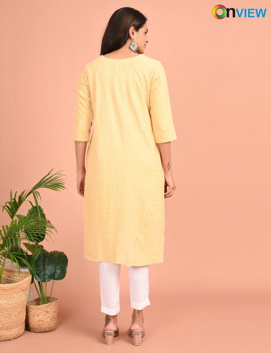ONEVIEW | 173 | CHIKANKARI DESIGN NECK