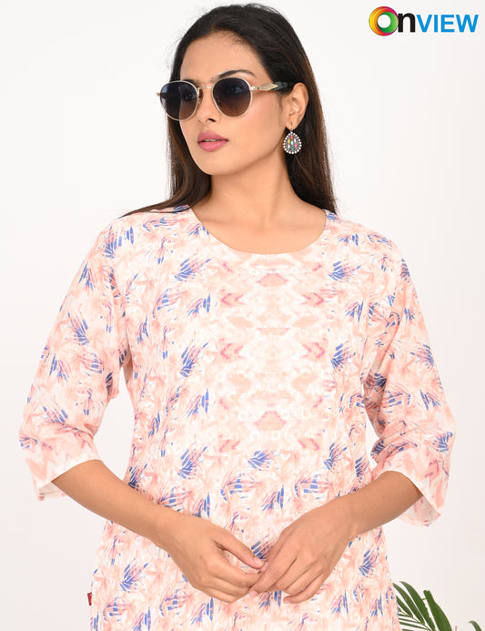 ONVIEW | 512 | COTTON CHIKANKARI WORK WITH DIGITAL PRINT