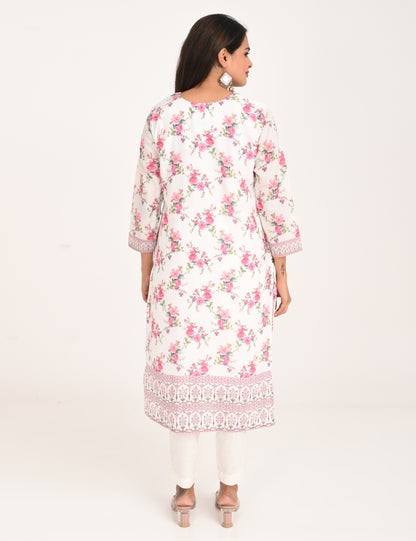 ONVIEW | 1128 | COTTON CHIKANKARI WORK WITH DIGITAL PRINT