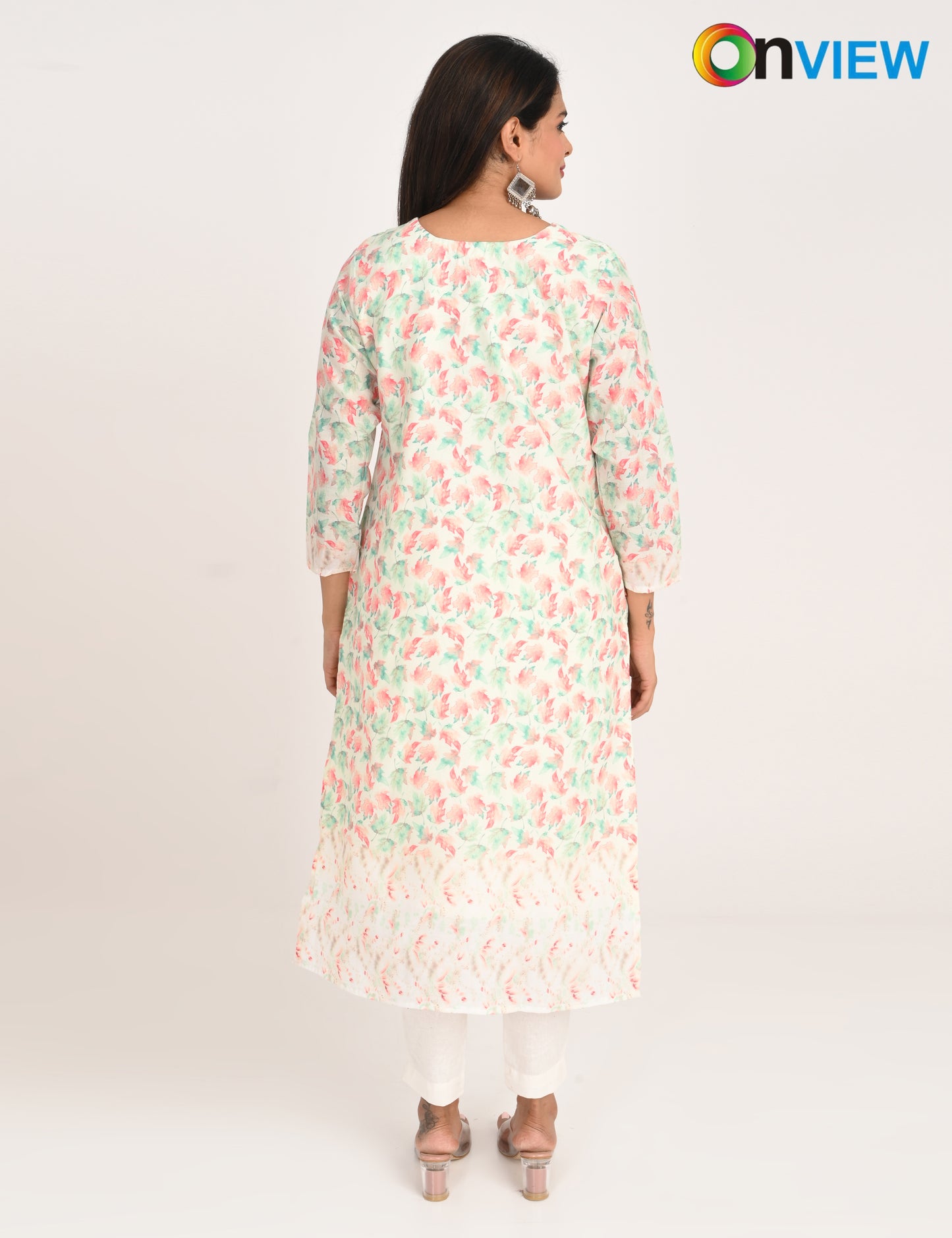ONVIEW | 529 | COTTON CHIKANKARI WORK WITH DIGITAL PRINT