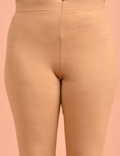 DHRUNI | 126 | Dark Skin Cotton Lycra Ankle Length Legging 220gsm