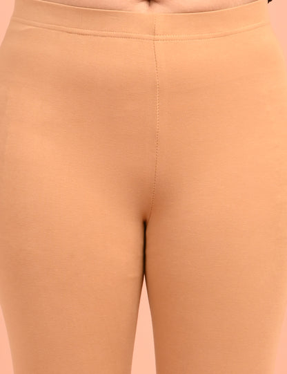 ONVIEW | 004 | Fawn Cotton Lycra Ankle Length Legging 220gsm`