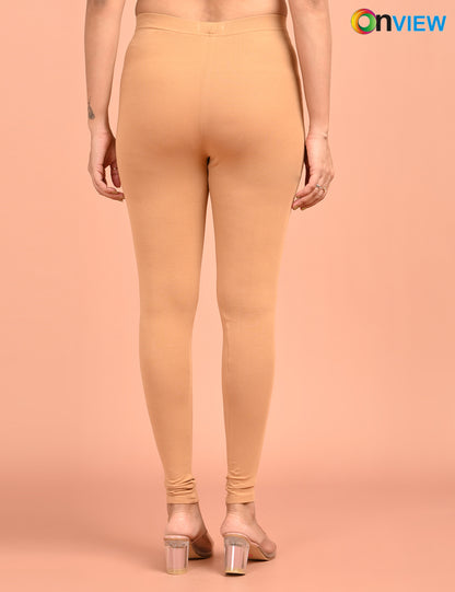 ONVIEW | 004 | Fawn Cotton Lycra Ankle Length Legging 220gsm`