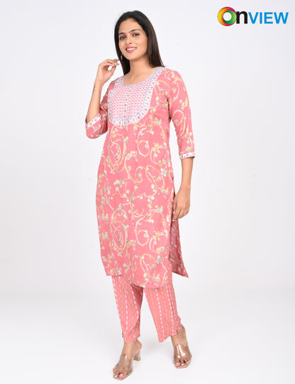 ONVIEW | 1411 | CAPSULE 2 PIECE SET WITH EMBROIDERY