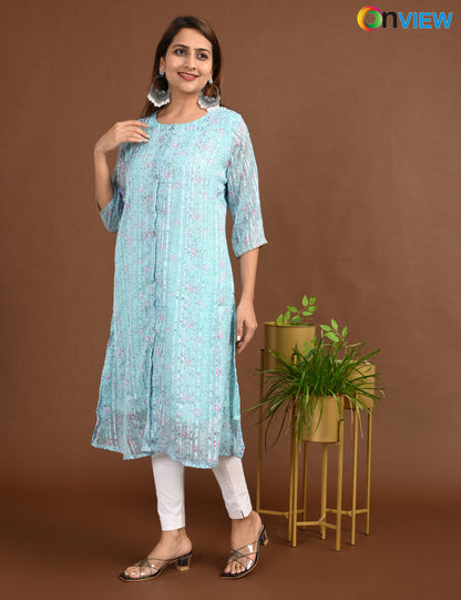 ONVIEW | 1505 | SATIN A LINE SIDE OPEN WITH LINING