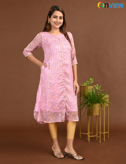 ONVIEW | 1508 | SATIN A LINE SIDE OPEN WITH LINING