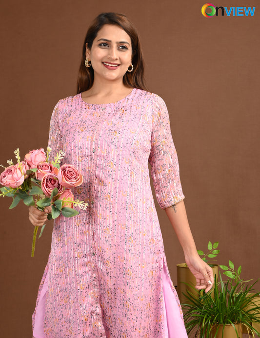 ONVIEW | 1508 | SATIN A LINE SIDE OPEN WITH LINING