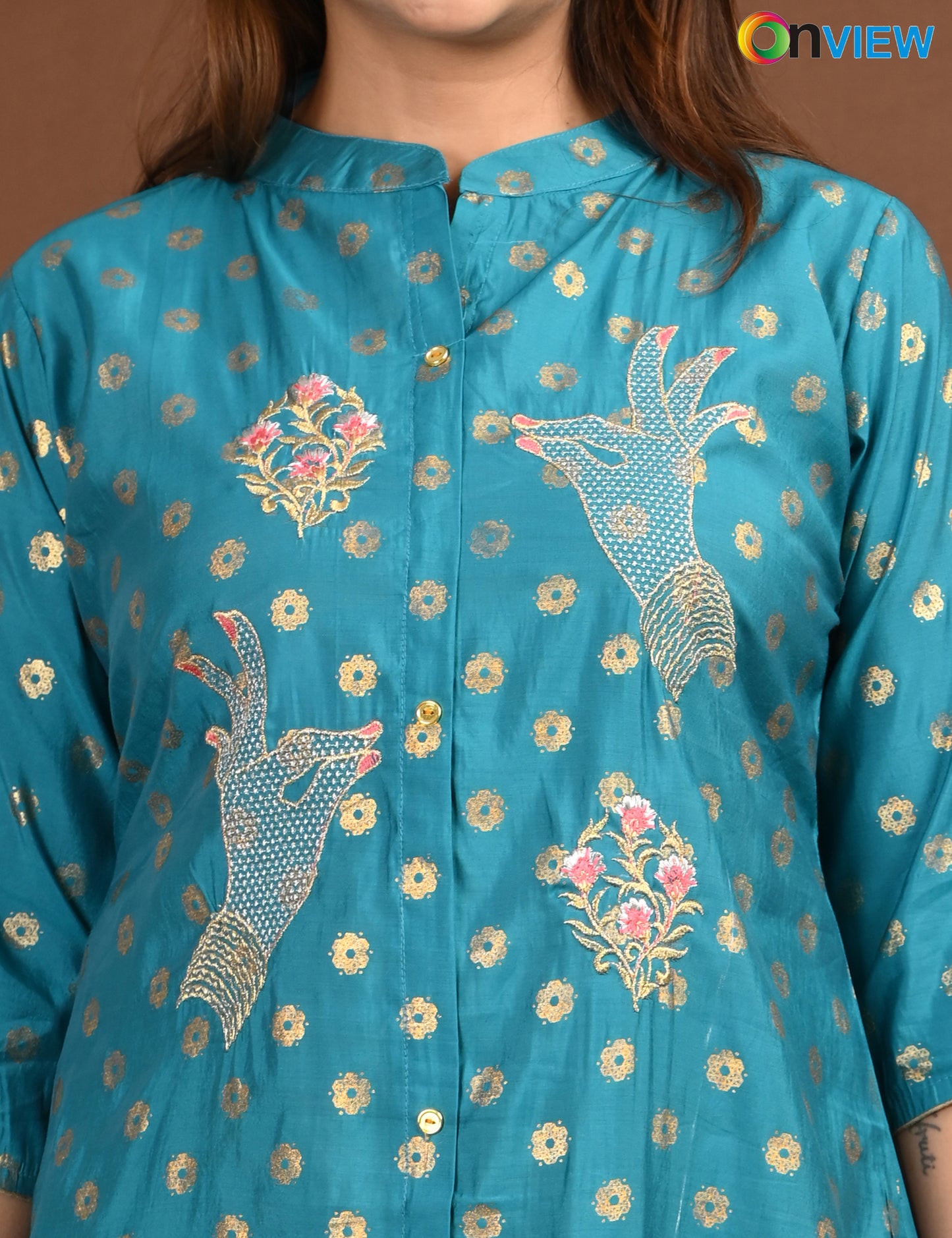 ONVIEW | 1756 | SILK A LINE SIDE OPEN WITH LINING