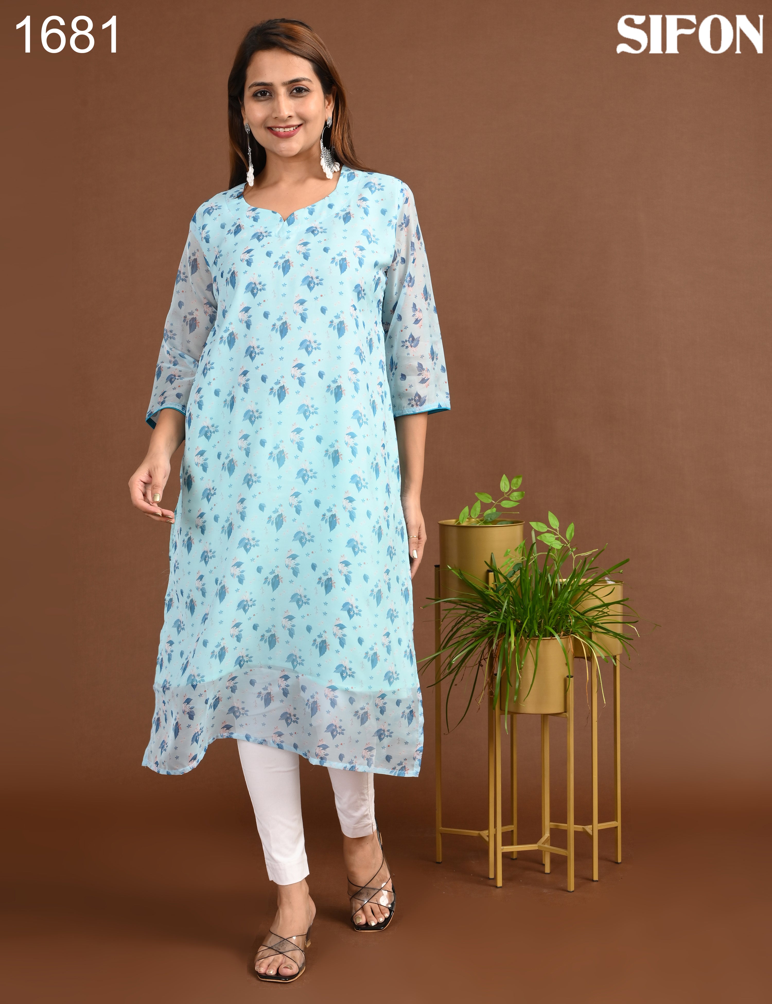 SIFON | 1681 | ORGANZA SIDE OPEN WITH LINING