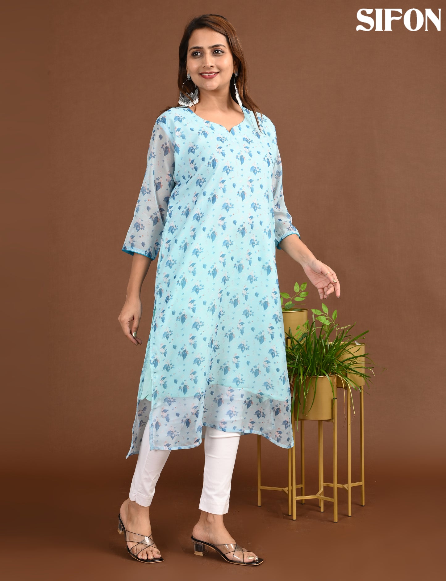 SIFON | 1681 | ORGANZA SIDE OPEN WITH LINING