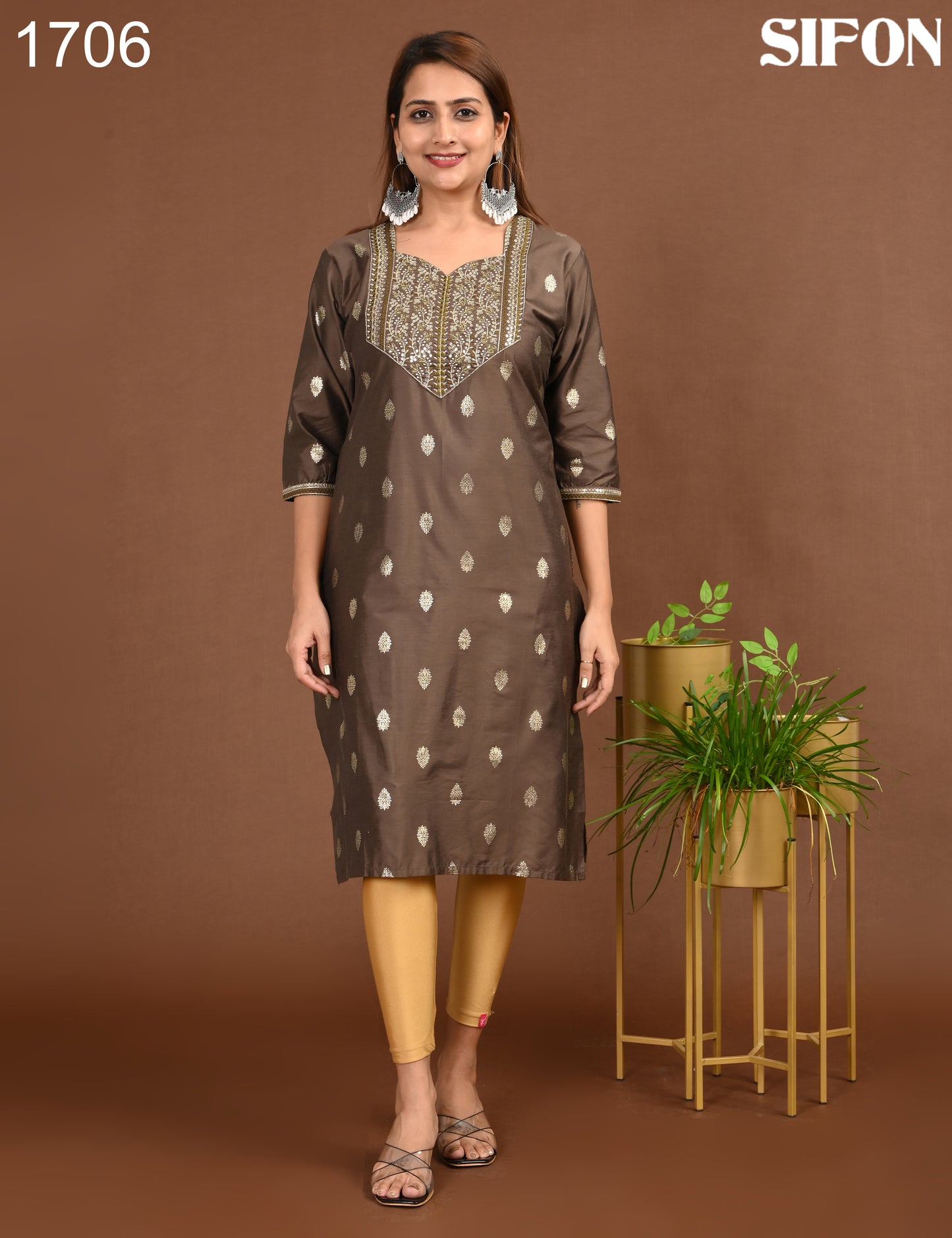 SIFON | 1706 | ROMAN SILK BIG EMROIDERY