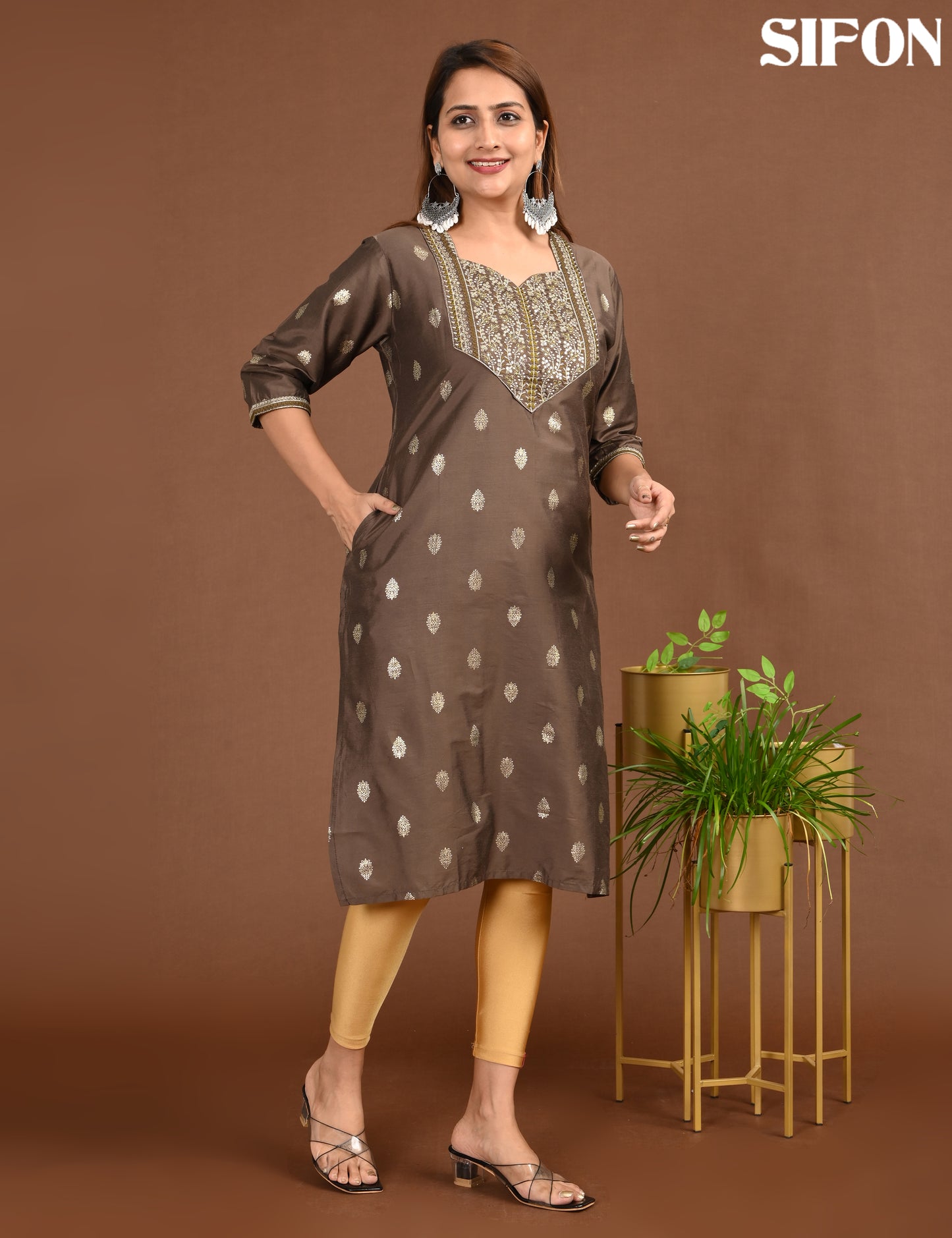 SIFON | 1706 | ROMAN SILK BIG EMROIDERY